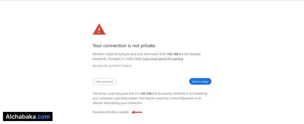 الدخول إلى صفحة 192.168.1.1