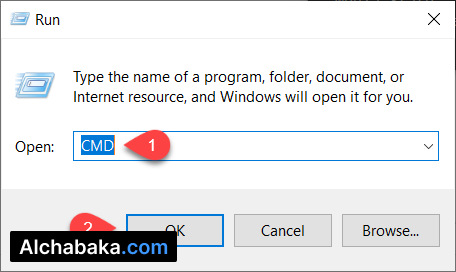 قائمة الأوامر المختصرة Run 
