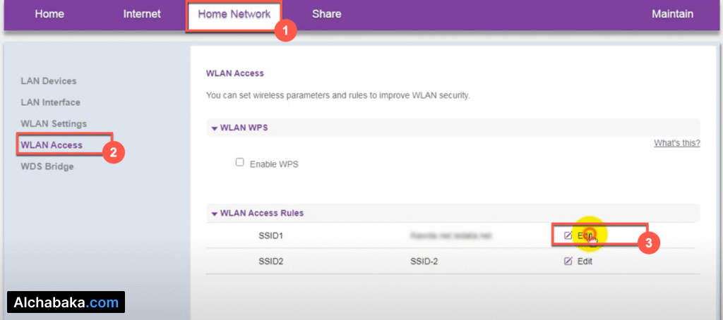 كيفية حظر جهاز من الراوتر WE راوتر DG8045 او HG630 V2