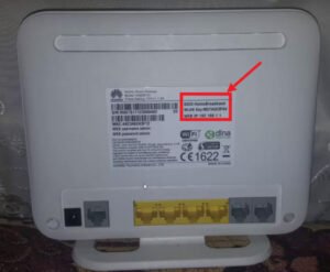 اسم شبكة الواي فاي وكلمة السر من كود خلف الراوتر