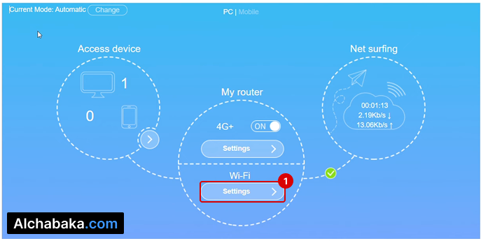 تغيير كلمة سر الواي فاي لراوتر ZTE MF296C