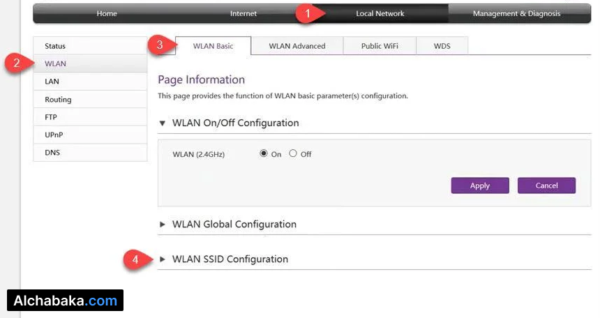 تغيير كلمة سر الواي فاي لراوتر ZTE ZXHN H168N