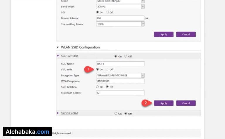 كيفية اخفاء شبكة الواي فاي WE لجميع الاصدارات